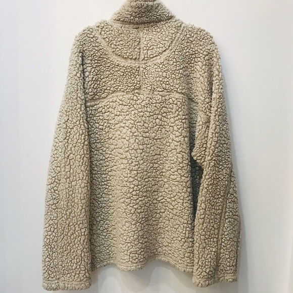 True Grit Frosty Tipped Pile 1/2 Zip Large - Picture 9 of 9